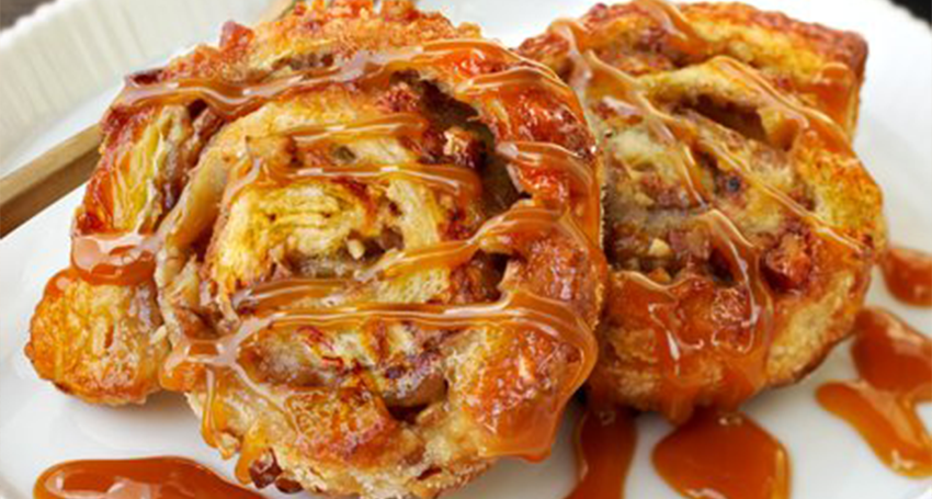 Praline-Banana Swirls